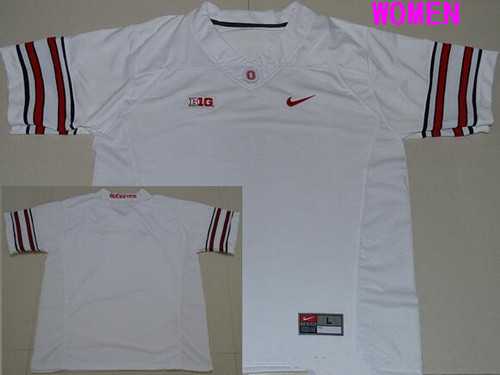 Womens Ohio State Buckeyes Customized College Football Nike 2016 White Limited Jersey->customized ncaa jersey->Custom Jersey
